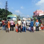 জেলা জুড়ে বিজেপির চাক্কাজ্যাম কর্মসূচী, টায়ার জ্বেলে রাস্তা অবরোধ